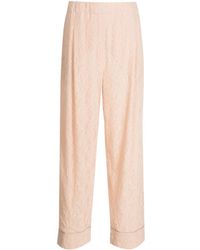 Philosophy Di Lorenzo Serafini - Lace Wide-Leg Trousers - Lyst