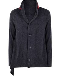 Y's Yohji Yamamoto - アシンメトリーボタン カーディガン - Lyst