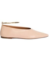 Jil Sander - Ballerines Ring En Cuir - Lyst