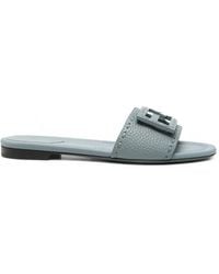 Fendi - Tube Mercury Leather Slides - Lyst