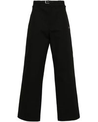 Roa - Embroidered-logo Straight-leg Trousers - Lyst