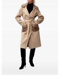 Poche Paris - Belted Midi Coat - Lyst