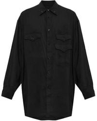 Yohji Yamamoto - Button-Down Flap-Pocket Shirt - Lyst