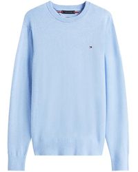 Tommy Hilfiger - Logo-Embroidered Crew-Neck Sweater - Lyst