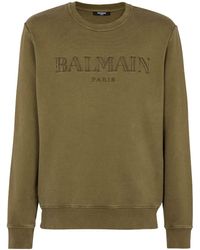Balmain - Vintage Cotton Sweatshirt - Lyst