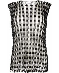 Jil Sander - Maglione Con Motivo Intrecciato - Lyst