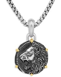 David Yurman - 18Kt And Sterling Leo Amulet (33Mm) - Lyst