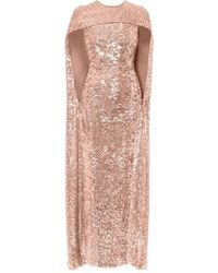 Erdem - Sequin Cape Maxi Dress - Lyst
