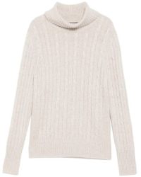N.Peal Cashmere - Adelyn Cable-Knit Top - Lyst