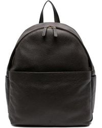 Eleventy - Leren Rugzak Met Handgreep - Lyst