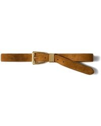 Veronica Beard - Suede Buckle Belt - Lyst