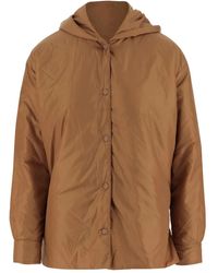 Aspesi - Hooded Button-Fastening Jacket - Lyst