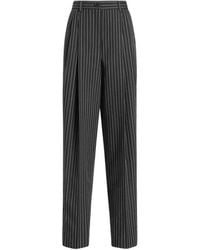 Dolce & Gabbana - Pinstripe Virgin-Wool Trousers - Lyst