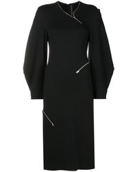 Gloria Coelho - Zip-Detailed Midi Dress - Lyst