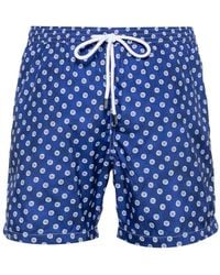 Barba Napoli - Floral-print Swim Shorts - Lyst
