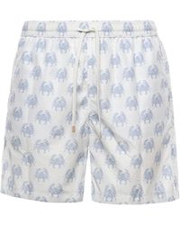 Eleventy - Crab-Print Swim Shorts - Lyst