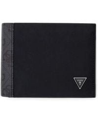 Guess - Logo-Plaque Bi-Fold Wallet - Lyst