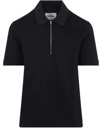 Jil Sander - Zip Polo Shirt - Lyst