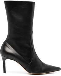 P.A.R.O.S.H. - Pointed-toe 80mm Leather Ankle Boots - Lyst