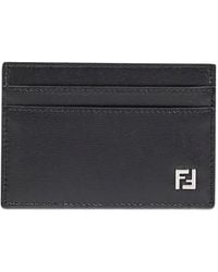 Fendi - Squared Ff Leather Wallet - Lyst