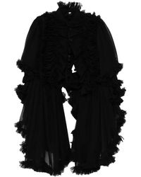 Noir Kei Ninomiya - Veste À Volants - Lyst