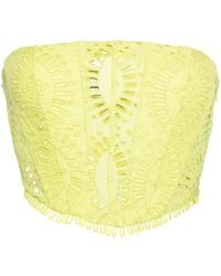 Charo Ruiz - Sting Broderie Anglaise Corset Top - Lyst