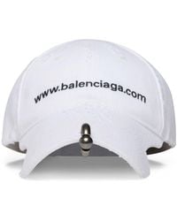 Balenciaga - Embroidered-logo Six-panel Cap - Lyst