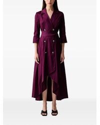 Joseph Ribkoff - Embellished-Button Asymmetric Midi Dress - Lyst