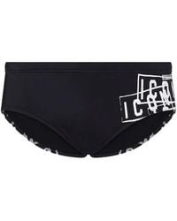 DSquared² - Maillot De Bain Icon À Logo Imprimé - Lyst