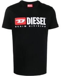 DIESEL - T-just-divstroyed Katoenen T-shirt - Lyst