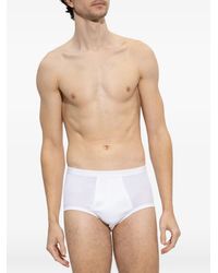 Hanro - Logo-Waistband Cotton Briefs - Lyst