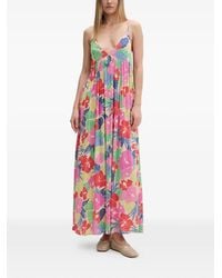 Rip Curl - Party Pack Floral-Print Spaghetti-Strap Maxi Dress - Lyst
