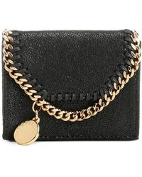 Stella McCartney - Falabella Tri-Fold Wallet With Chain Trim - Lyst