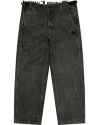 Aape By A Bathing Ape - Appliqué Belted Trousers - Lyst