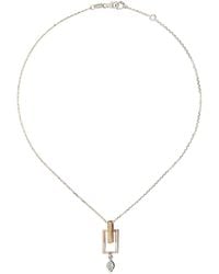 YEPREM - 18Kt And Rose Diamond Pendant Necklace - Lyst