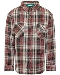 Barrow - Check-Pattern Graphic-Print Shirt - Lyst