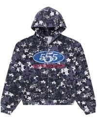 Sp5der - Camouflage-Print Zip-Up Hoodie - Lyst