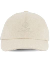 Loro Piana - Baseballkappe Aus Kaschmir Mit Logo - Lyst