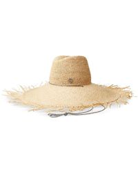 Maison Michel - Kate Straw Fedora Hat - Lyst