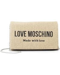 Love Moschino - Logo-Detail Chain-Strap Shoulder Bag - Lyst