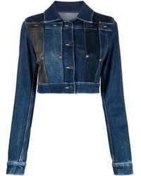 Moschino - Pointed-Flat Collar Cotton-Blend Jacket - Lyst