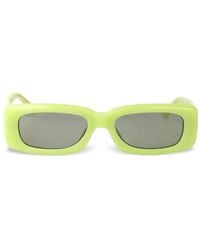 The Attico - Sonnenbrille mit eckigem Gestell - Lyst