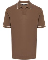 BOGGI - Knitted Cotton Polo Shirt - Lyst