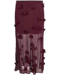Jonathan Simkhai - Jupe Cora À Appliqués Fleurs - Lyst
