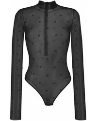Givenchy - Semi-sheer Polka-dot Bodysuit - Lyst