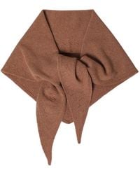Chloé - Écharpe Triangulaire À Logo Brodé - Lyst