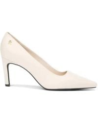 Tommy Hilfiger - Pointed Leather Heeled Pumps - Lyst