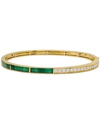 Jewels Aficionado - 18K Malachite And Diamond Bracelet - Lyst