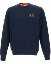 Sun 68 - Logo-Embroidered Sweatshirt - Lyst