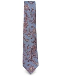 Etro - Paisley-Print Silk Tie - Lyst